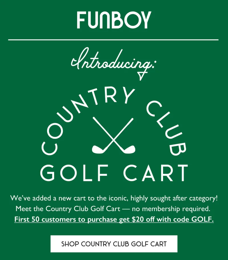 Introducing Country Club Golf Cart