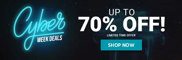 Cyber Week Deals Up To 70% Off! Limited Time Offer. Shop Now.