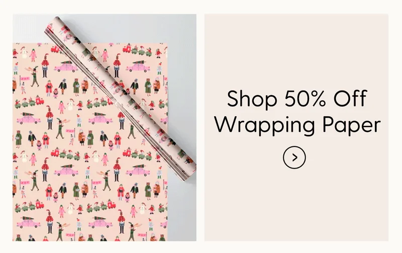 Shop 50% Off Wrapping Paper