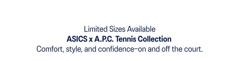 ASICS x A.P.C Tennis Collection
