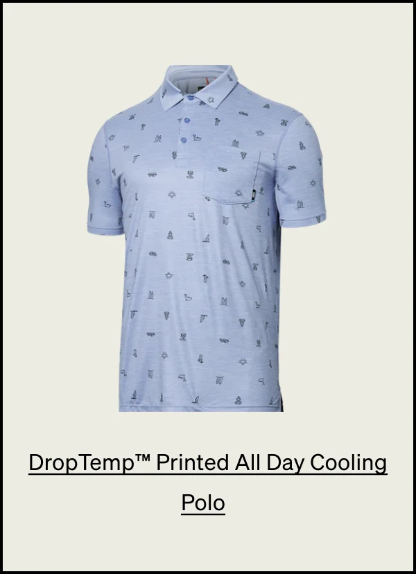 DropTemp™ All Day Cooling Short Sleeve Polo