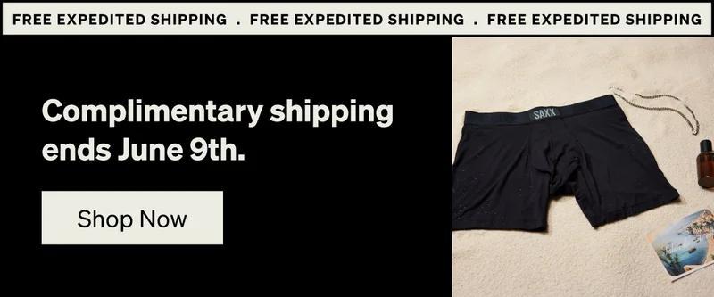 Complimentary shipping ends June 9th.