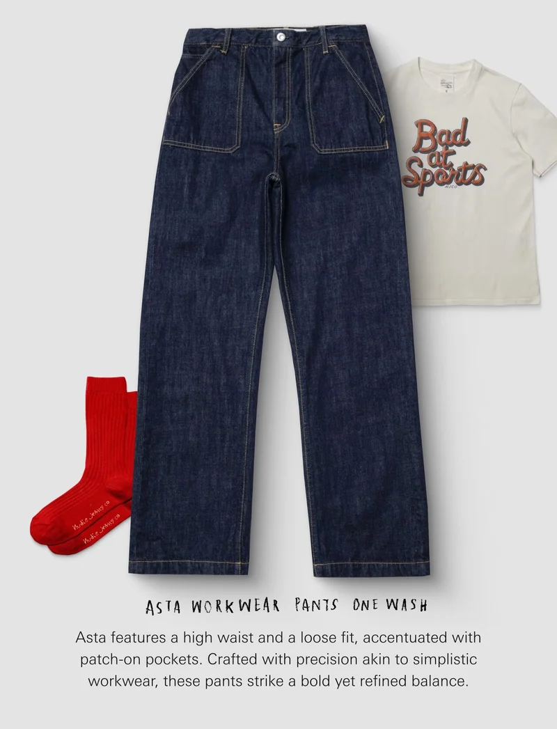 Asta Workwear Pants One Wash Denim