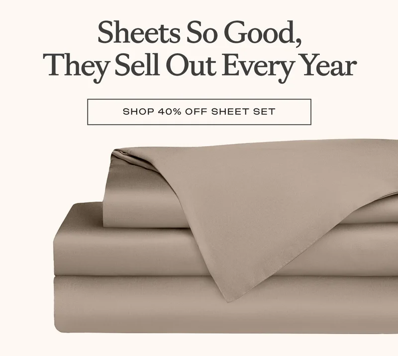 Sheets So Good, They Sell Out Every Year! Shop 40% Off The Sheet Set!