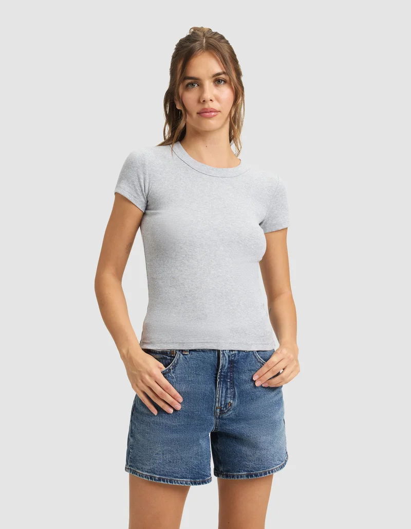 Image of Women's Fine Ribbed Tee