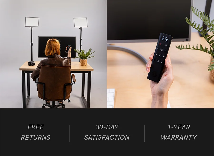 Live Stream Kit in use with a remote control.
