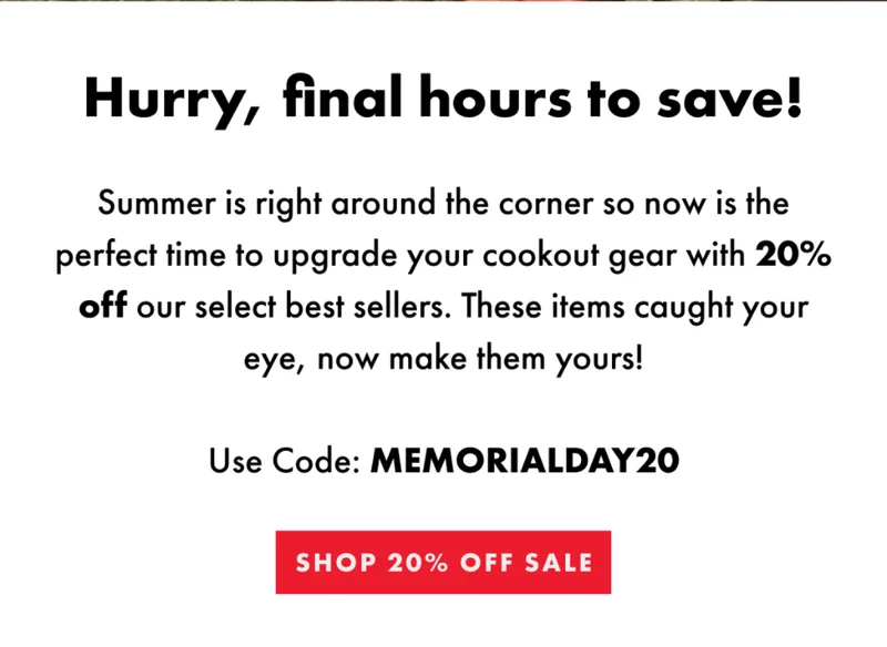 Hurry, final hours to save!