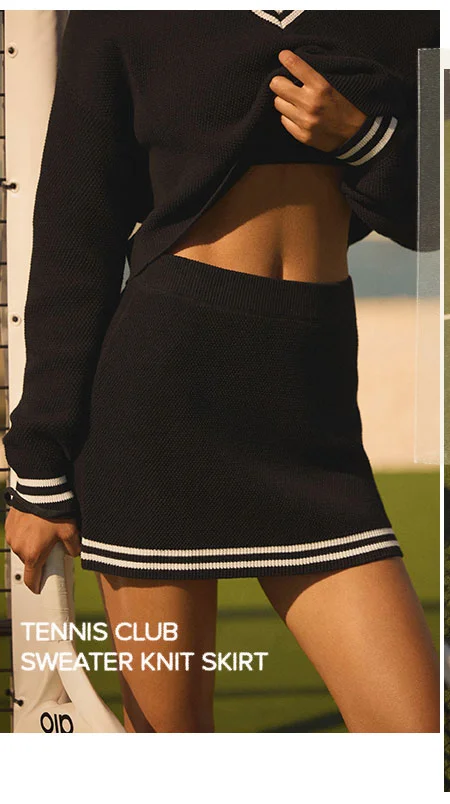 TENNIS CLUB SWEAT KNIT SKIRT