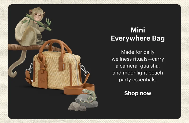 Mini Everywhere Bag | Made for daily wellness rituals—carry a camera, gua sha, and moonlight beach party essentials. | Shop now