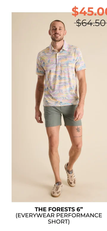 Everywear Performance Short: The Forests 6"
