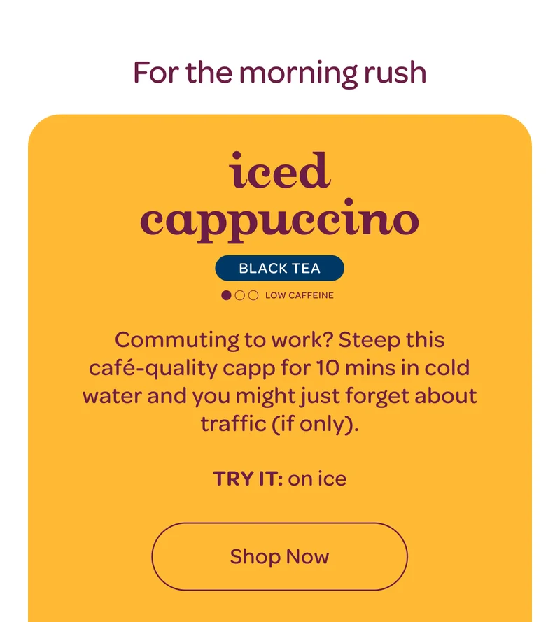 Iced cappuccino - TRY IT: on ice - Shop now