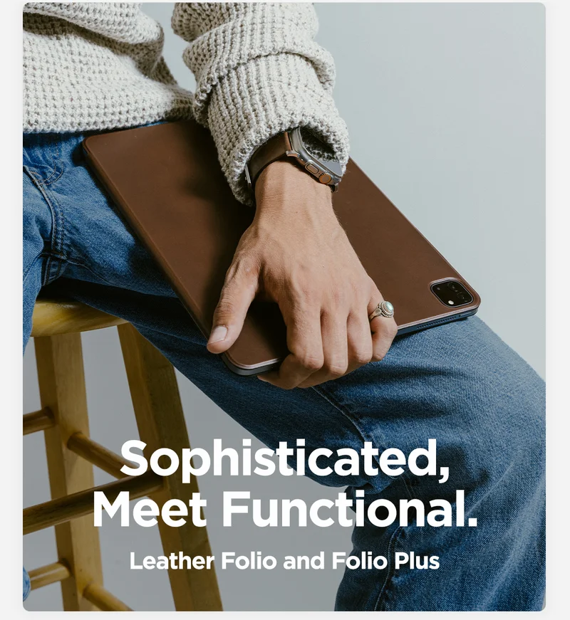 Leather Folio and Folio Plus for iPad