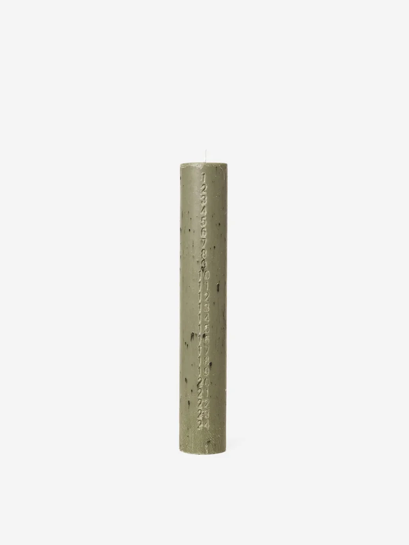Image of ferm LIVING Mura Advent Candle - Artichoke Green