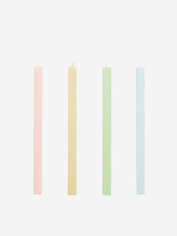 Image of HAY Square Candle Set Of 4 - Pastel