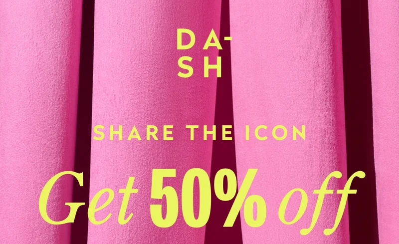 Share the icon. Get 50% off and you might win our NEW flavour for free.