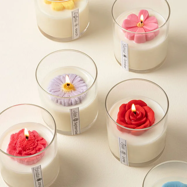 Birth Month Flower Candle