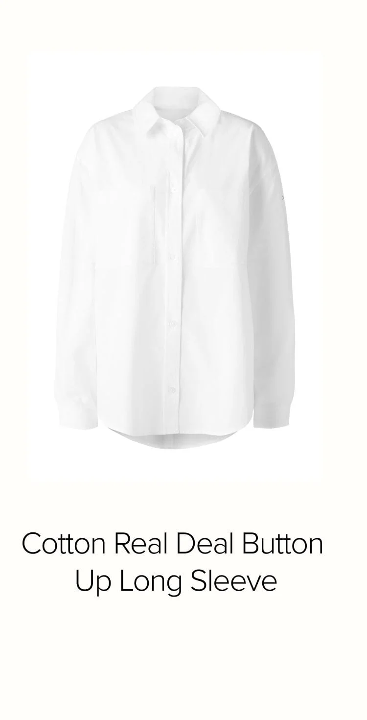 Cotton Real Deal Button Up Long Sleeve