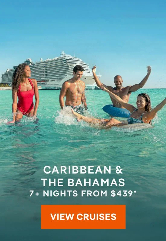 Caribbean & Bahamas – 7+ Nights – Click to View Cruises & Book Now