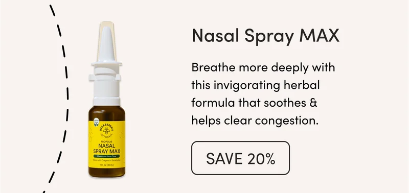 Nasal Spray Max     Breathe more deeply with this invigorating herbal formula that soothes & helps clear congestion.