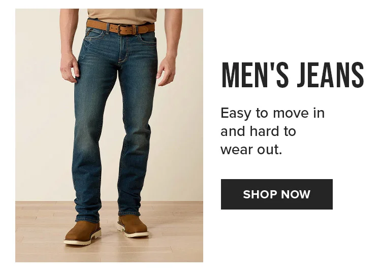 Men's Jeans. Easy to move in and hard to wear out. SHOP NOW