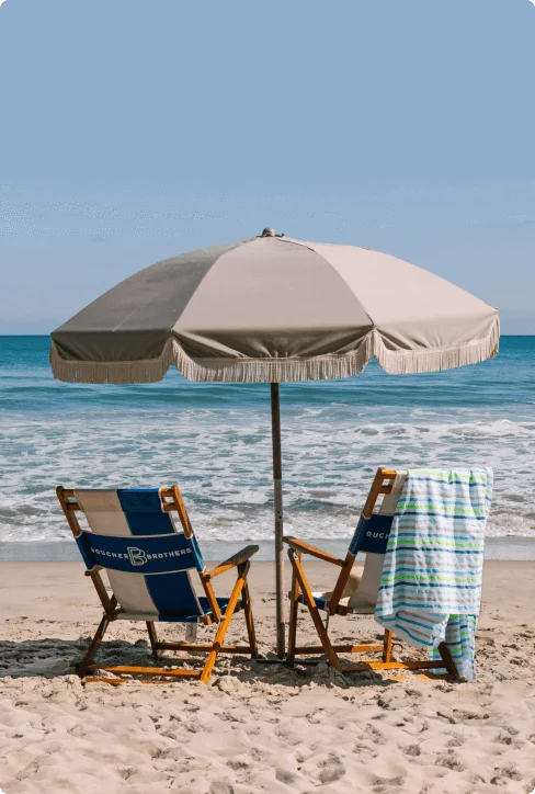 Lounge on the beach
