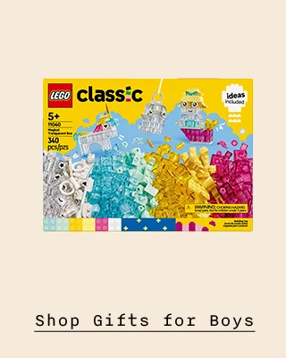 A LEGO set with transparent pieces.