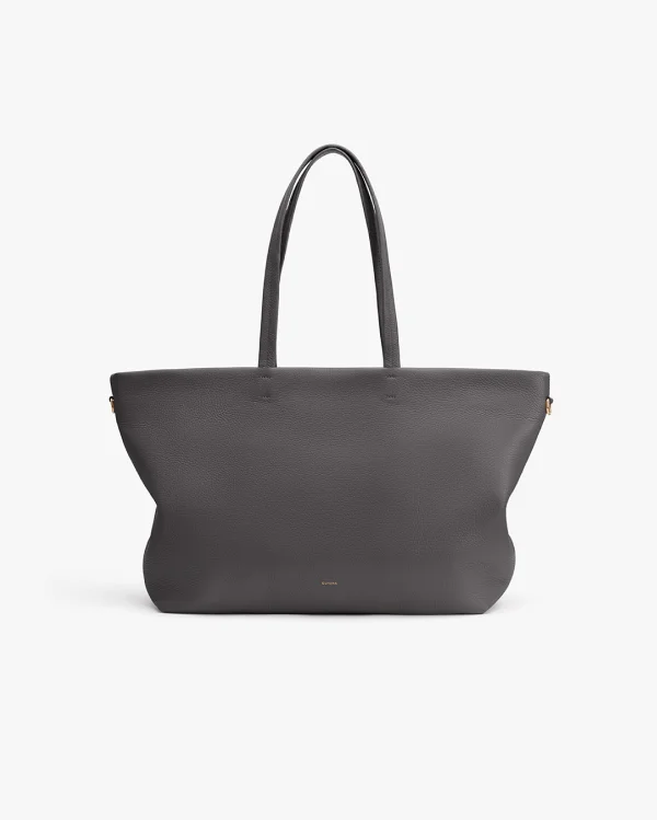 Small Easy Zipper Tote Charcoal