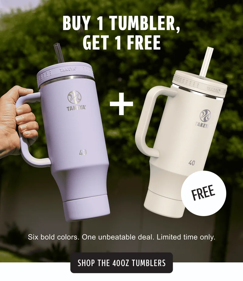 Buy 1 Tumbler, Get 1 Free | Six bold colors. One unbeatable deal. Limited time only. | Shop the 40oz Tumblers