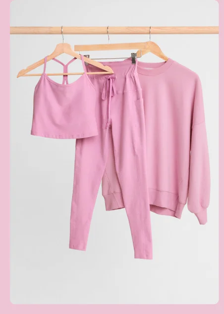 Spacedye Go Pocket Midi Legging in Pink Haze Heather