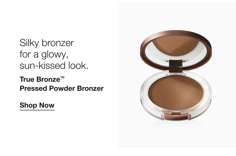 Silky bronzer for a glowy, sun-kissed look. | True Bronze™ Pressed Powder Bronzer | Shop Now
