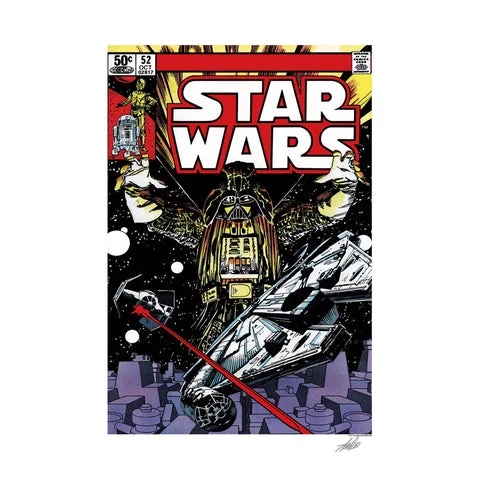 Stan Lee-Signed Star Wars #52 Comic Print