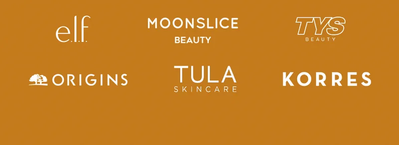 ELF - MOONSLICE BEAUTY - TYS BEAUTY - ORIGINS - TULA SKINCARE - KORRES