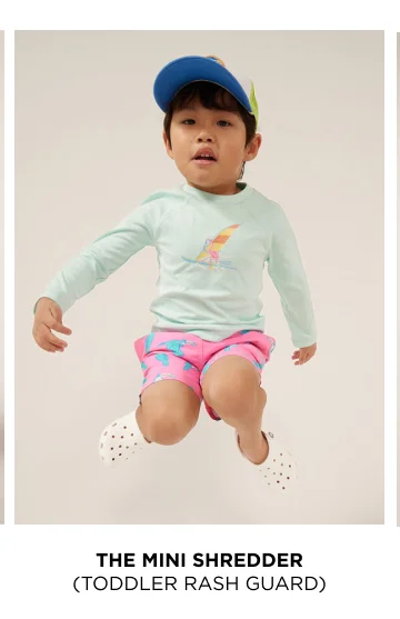 Toddler Rash Guard: The Mini Shredder