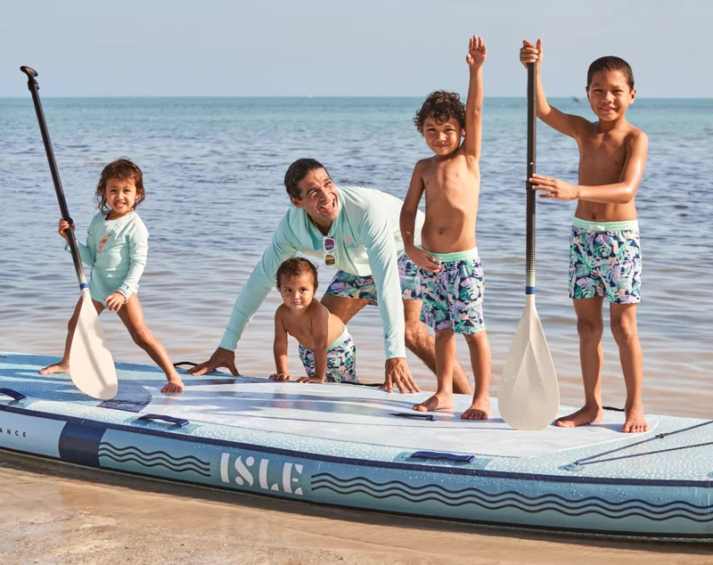 Paul taking 4 kids on a paddle board? QUADRUPLE CHECK