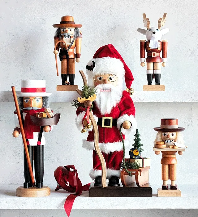 keep your traditions going with new & classic nutcrackers, villages & more