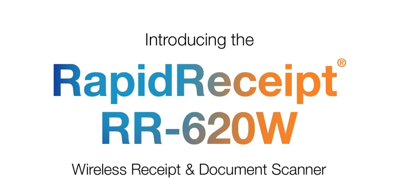Introducing the RapidReceipt RR-620W | Wireless Receipt and Document Scanner.