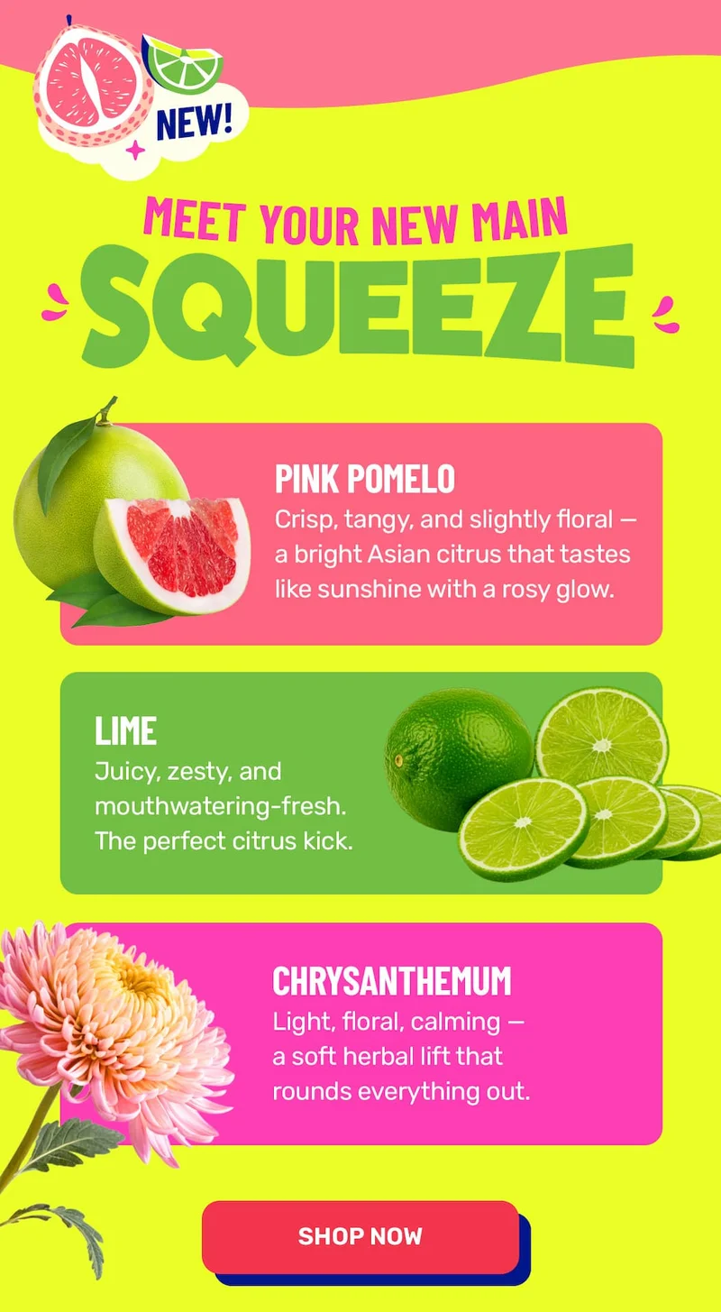 Meet your NEW main squeeze