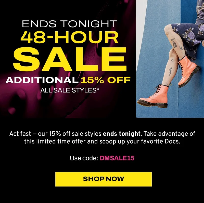 Get 15% off sale before it ends