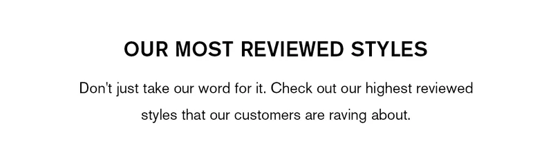 Most Reviewed Styles