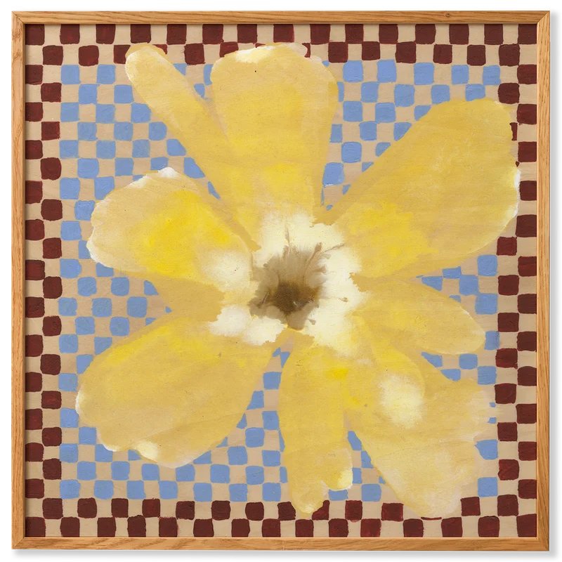 Flower with Checks 03