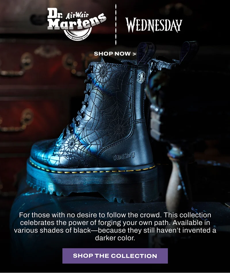 Shop Dr. Martens x Wednesday