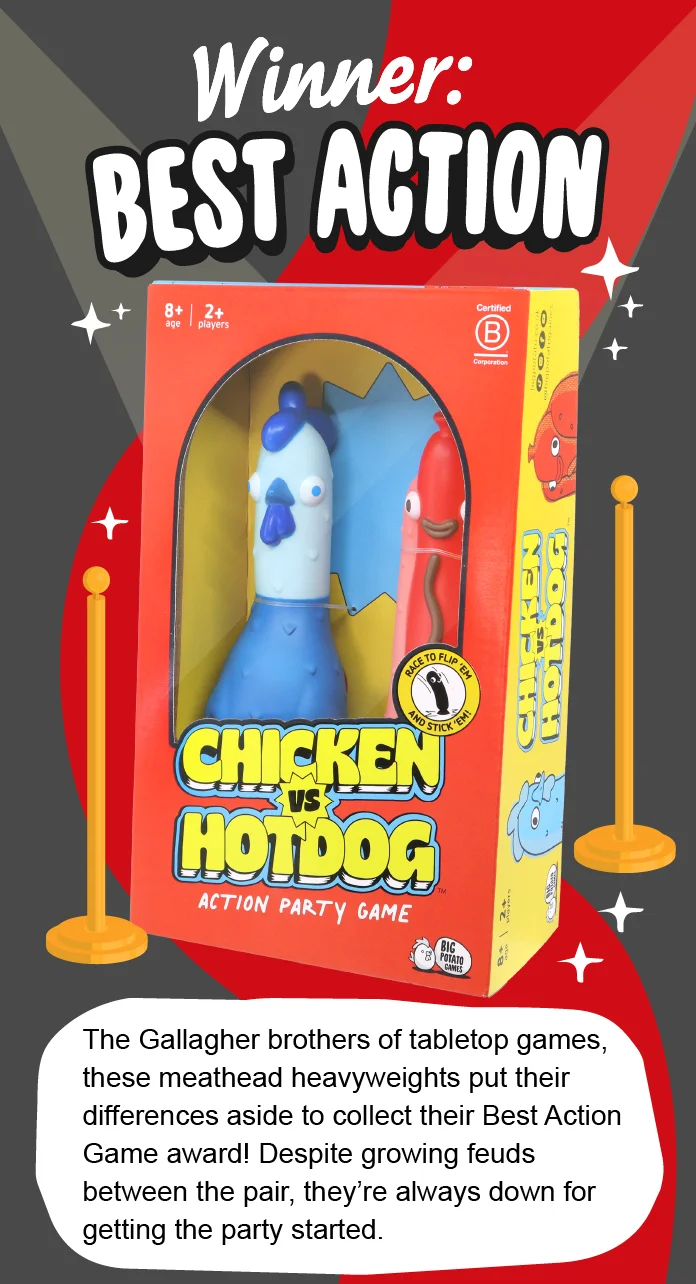 Winner of Best Action: Chicken Vs Hotdog