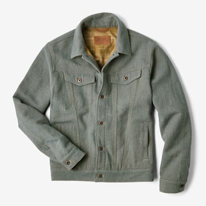 Montana Wool Denim Trucker Jacket