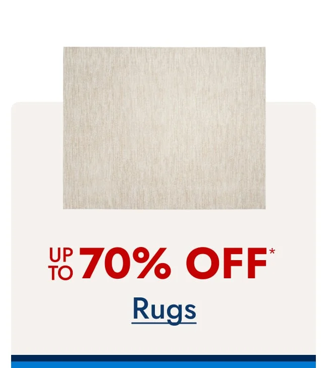 Save up to 70%--Rugs