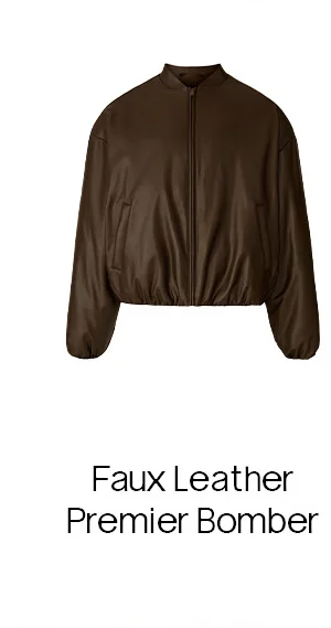 Faux Leather Premier Bomber