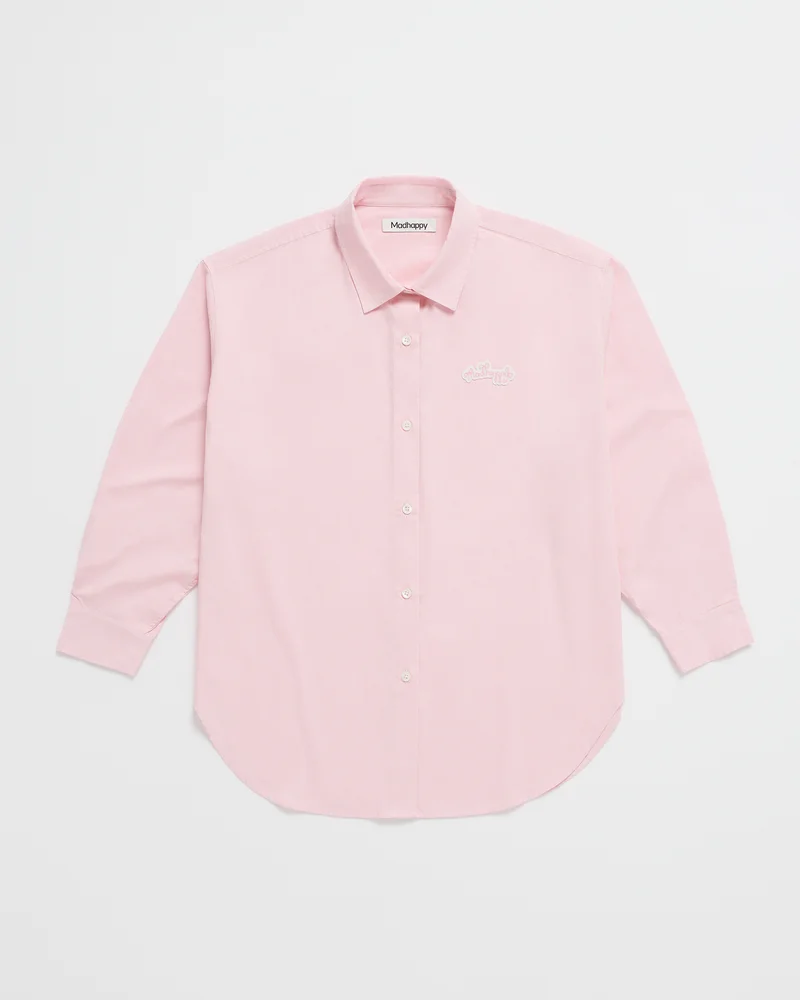 Oversized Poplin Shirt in Chiffon