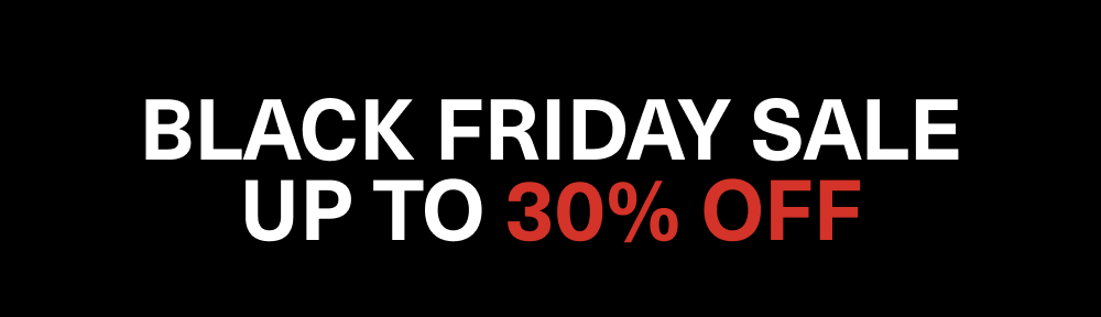 Black Friday Sale! Up to 30% Off!
