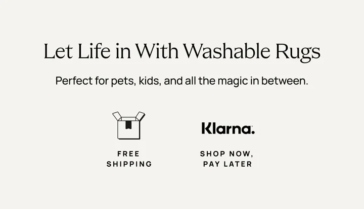 Let Life in With Washable Rugs