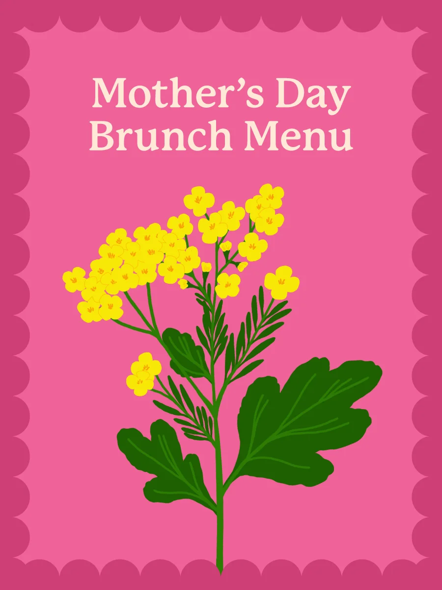 Mother's Day Brunch Menu