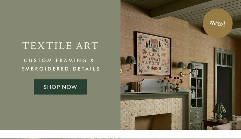Textile Art: Custom Framing & Embroidered Details